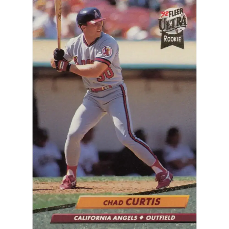 1992 Fleer Ultra #323 Chad Curtis NM-MT RC Rookie California Angels Baseball Card - Baseball Card Single