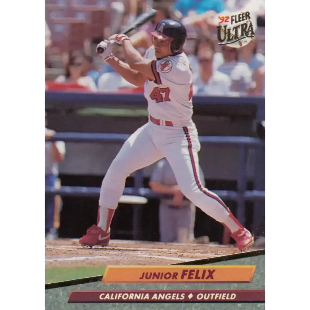 1992 Fleer Ultra #325 Junior Felix NM-MT California Angels Baseball Card - Baseball Card Single