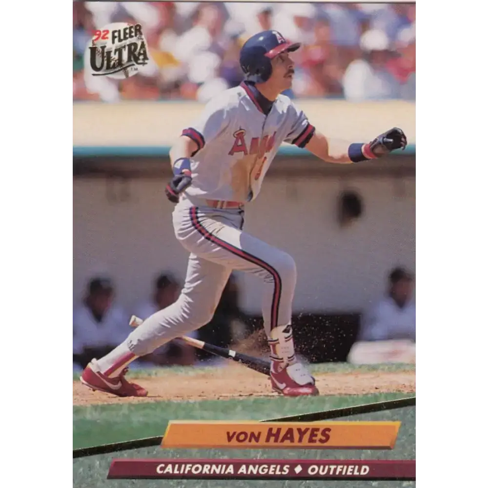 1992 Fleer Ultra #326 Von Hayes NM-MT California Angels Baseball Card - Baseball Card Single