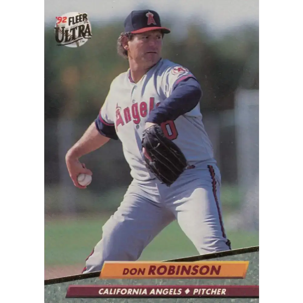 1992 Fleer Ultra #329 Don Robinson NM-MT California Angels Baseball Card - Baseball Card Single