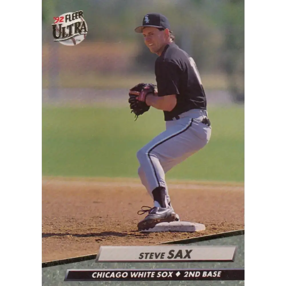 1992 Fleer Ultra #341 Steve Sax NM-MT Chicago White Sox Baseball Card - Baseball Card Single