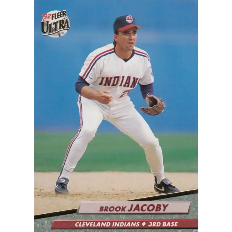 1992 Fleer Ultra #349 Brook Jacoby NM-MT Cleveland Indians Baseball Card - Baseball Card Single