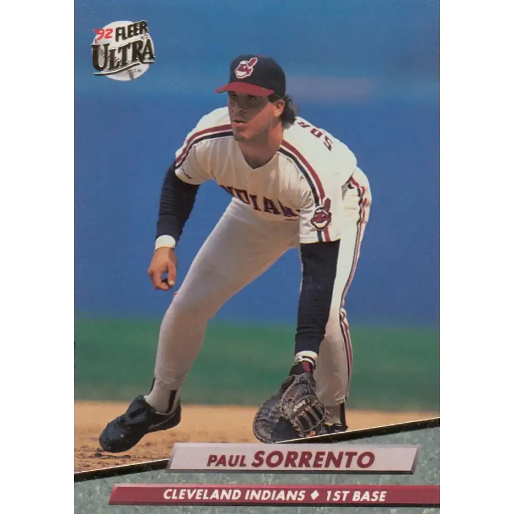 1992 Fleer Ultra #357 Paul Sorrento NM-MT Cleveland Indians Baseball Card - Baseball Card Single