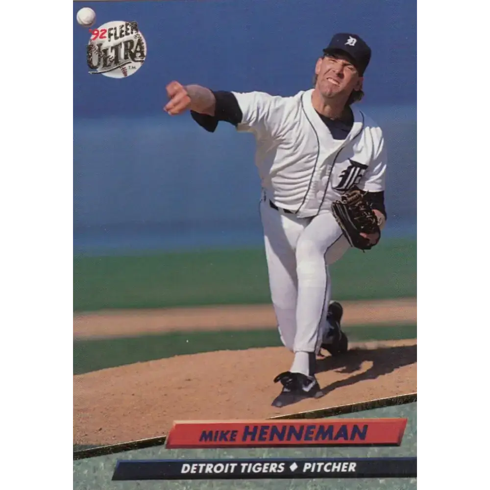 1992 Fleer Ultra #364 Mike Henneman NM-MT Detroit Tigers Baseball Card - Baseball Card Single