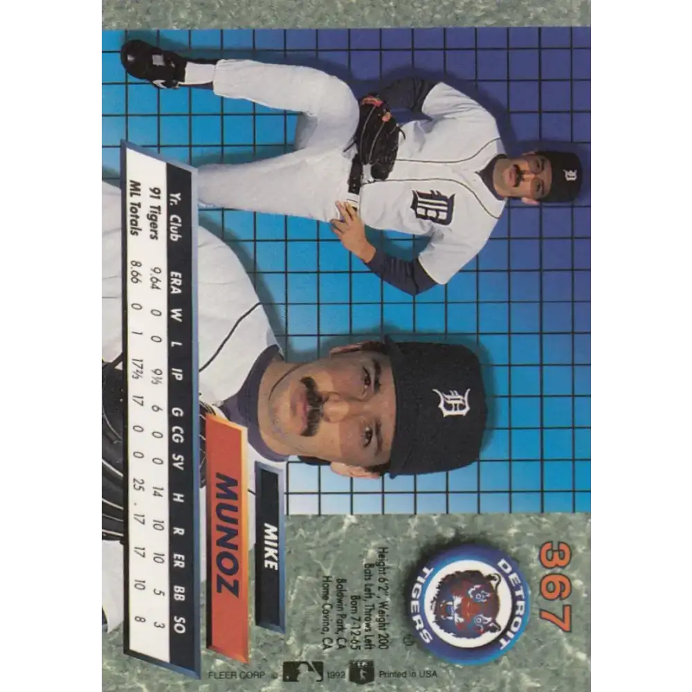 1992 Fleer Ultra #368 Kevin Ritz NM-MT Detroit Tigers Baseball Card - Baseball Card Single