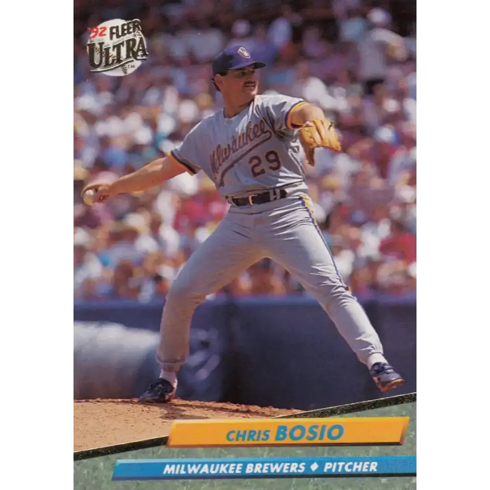 1992 Fleer Ultra #379 Chris Bosio NM-MT Milwaukee Brewers Baseball Card - Baseball Card Single