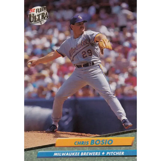 1992 Fleer Ultra #379 Chris Bosio NM-MT Milwaukee Brewers Baseball Card - Baseball Card Single