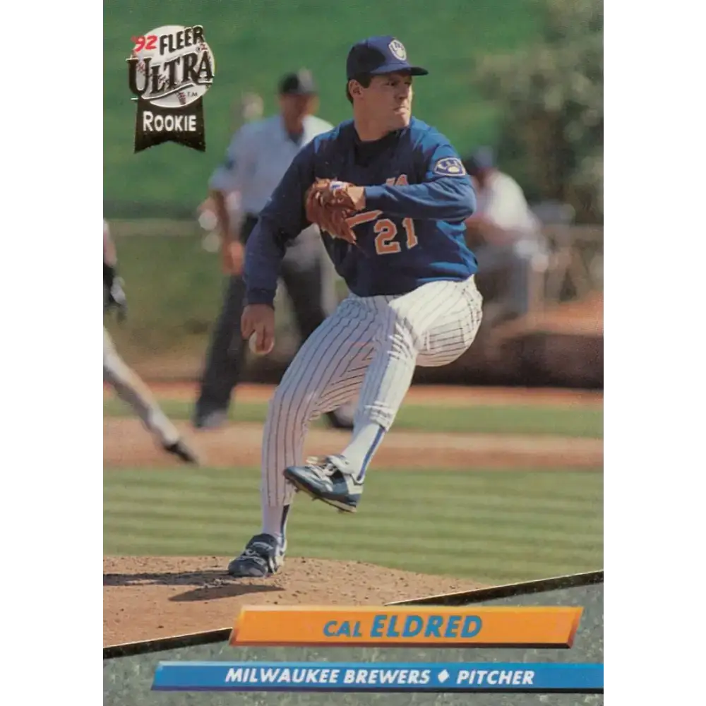 1992 Fleer Ultra #380 Cal Eldred NM-MT Milwaukee Brewers Baseball Card - Baseball Card Single