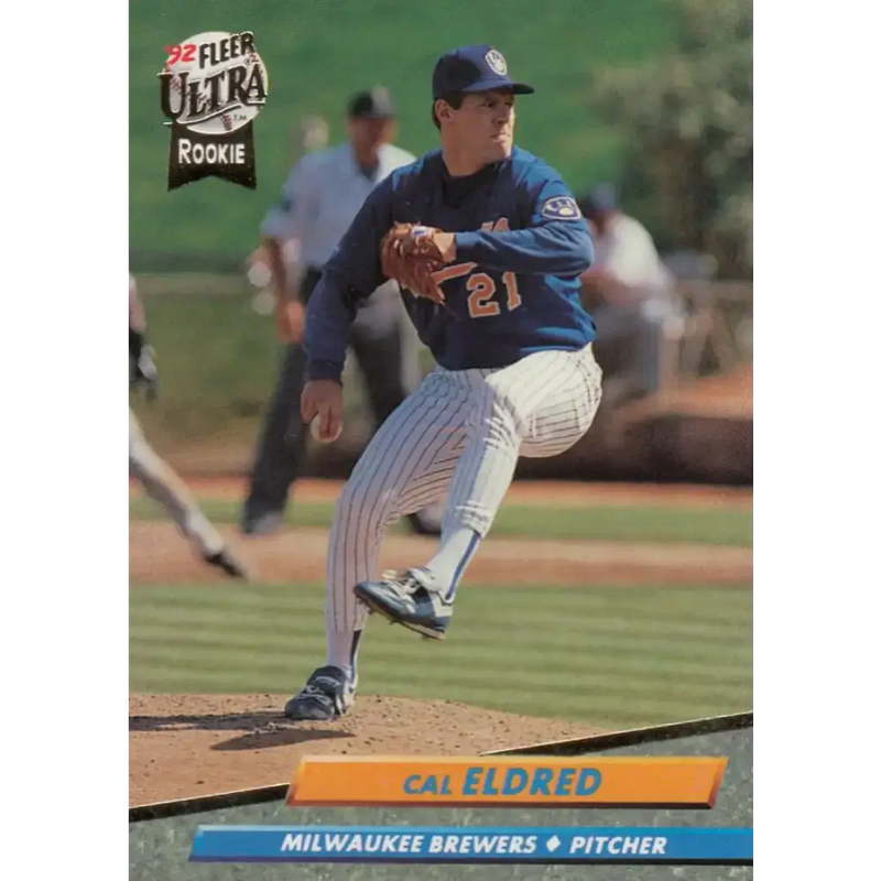 1992 Fleer Ultra #380 Cal Eldred NM-MT Milwaukee Brewers Baseball Card - Baseball Card Single