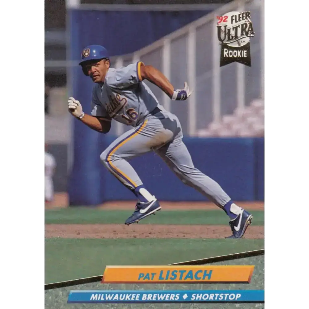 1992 Fleer Ultra #385 Pat Listach NM-MT RC Rookie Milwaukee Brewers Baseball Card - Baseball Card Single