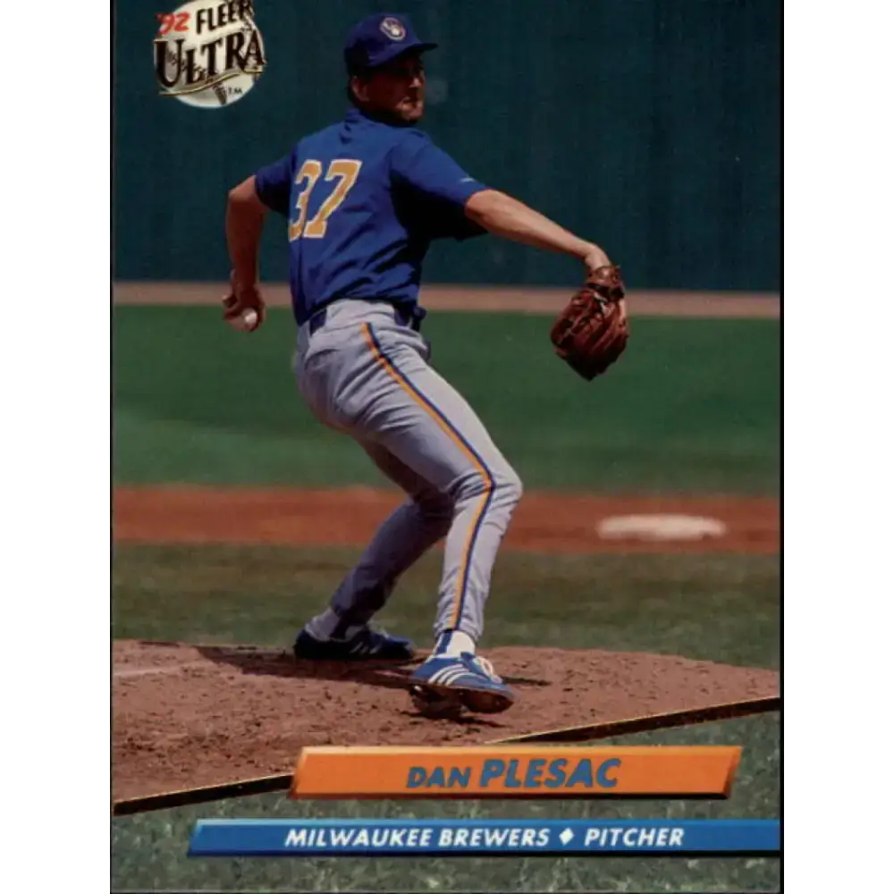 1992 Fleer Ultra #388 Dan Plesac NM-MT Milwaukee Brewers Baseball Card - Baseball Card Single