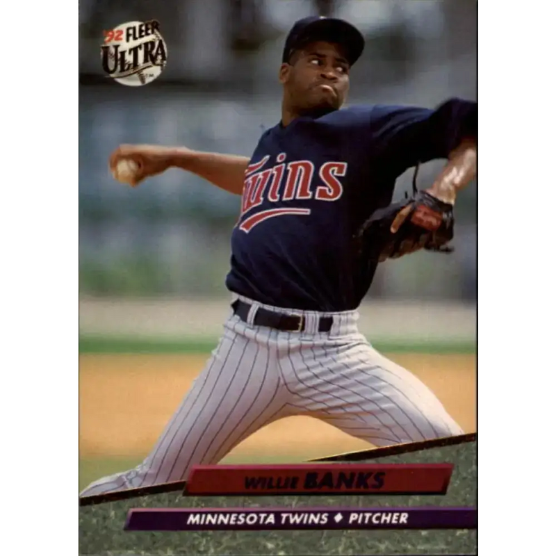 1992 Fleer Ultra #393 Willie Banks NM-MT Minnesota Twins Baseball Card - Baseball Card Single
