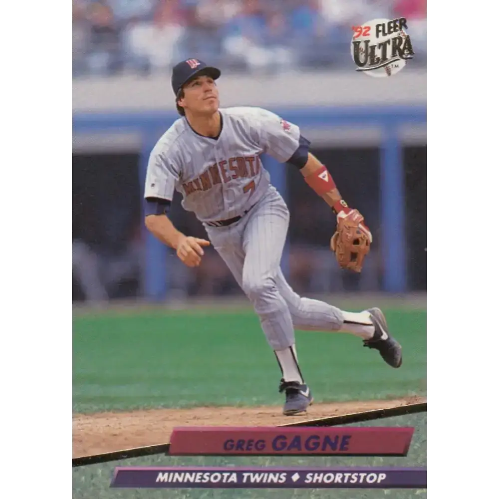 1992 Fleer Ultra #395 Greg Gagne NM-MT Minnesota Twins Baseball Card - Baseball Card Single