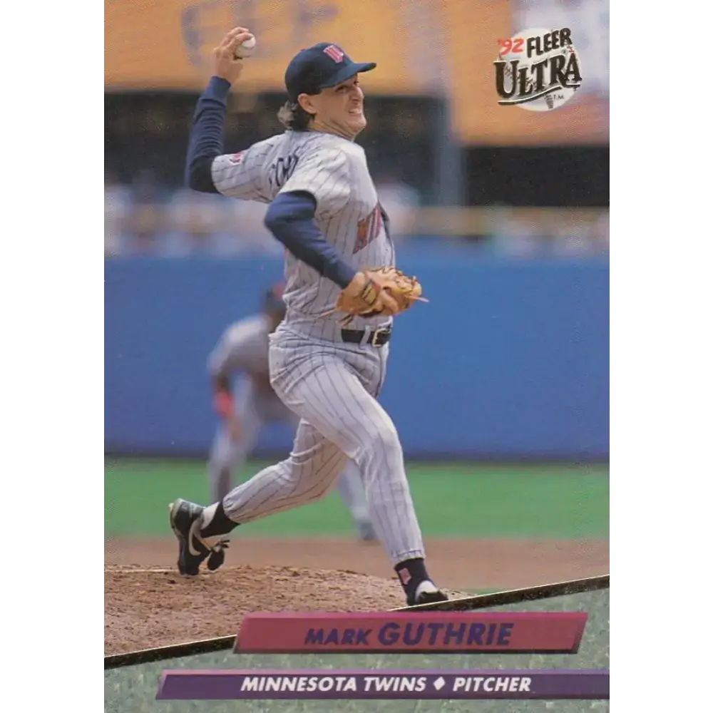 1992 Fleer Ultra #396 Mark Guthrie NM-MT Minnesota Twins Baseball Card - Baseball Card Single