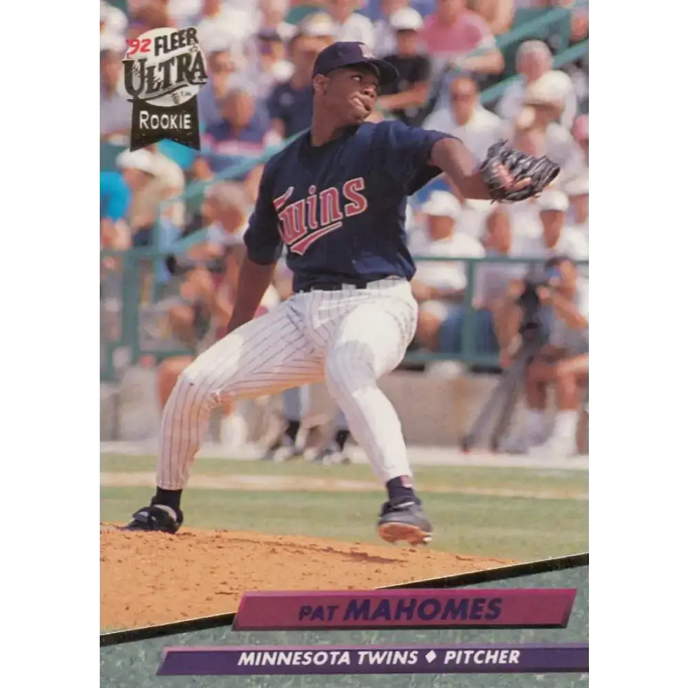 1992 Fleer Ultra #398 Pat Mahomes NM-MT RC Rookie Minnesota Twins Baseball Card - Baseball Card Single