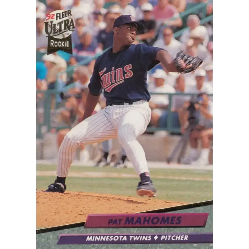 1992 Fleer Ultra #398 Pat Mahomes NM-MT RC Rookie Minnesota Twins Baseball Card - Baseball Card Single