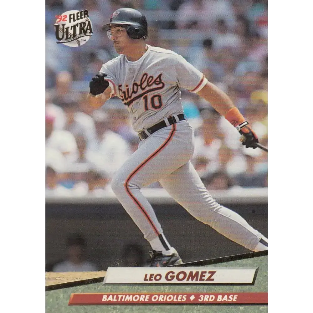 1992 Fleer Ultra #4 Leo Gomez NM-MT Baltimore Orioles Baseball Card - Baseball Card Single