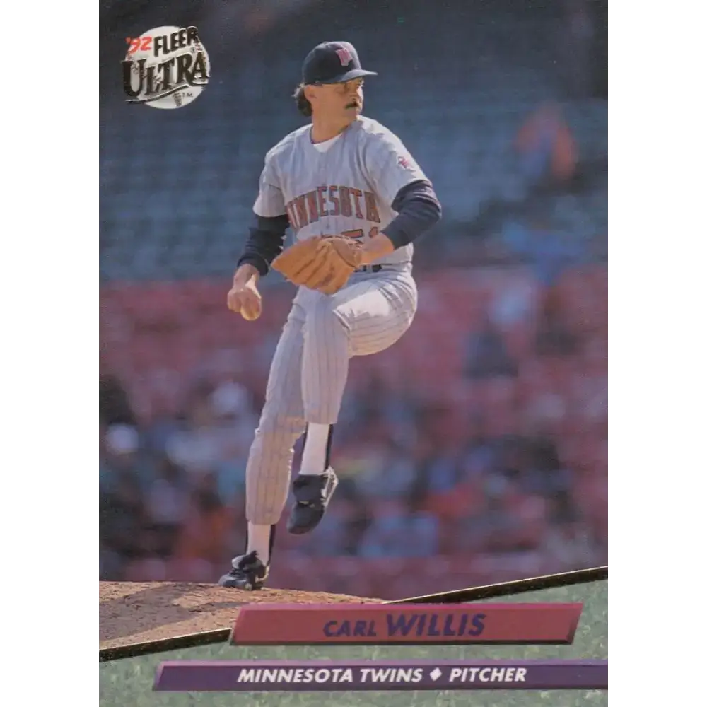1992 Fleer Ultra #403 Carl Willis NM-MT Minnesota Twins Baseball Card - Baseball Card Single