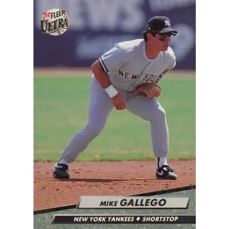 1992 Fleer Ultra #406 Mike Gallego NM-MT New York Yankees Baseball Card - Baseball Card Single