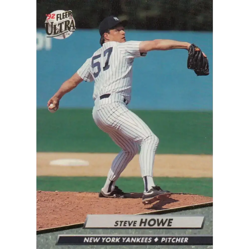 1992 Fleer Ultra #408 Steve Howe NM-MT New York Yankees Baseball Card - Baseball Card Single