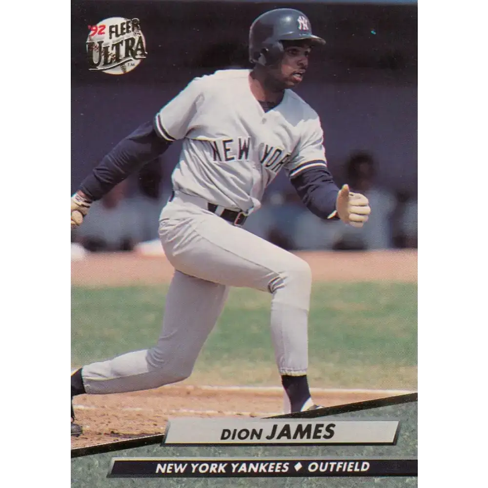 1992 Fleer Ultra #409 Dion James NM-MT New York Yankees Baseball Card - Baseball Card Single