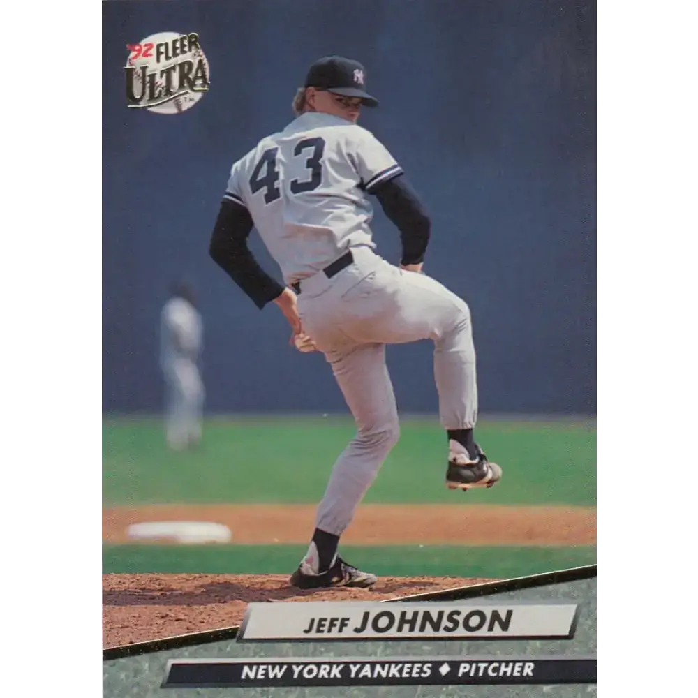 1992 Fleer Ultra #410 Jeff Johnson NM-MT New York Yankees Baseball Card - Baseball Card Single