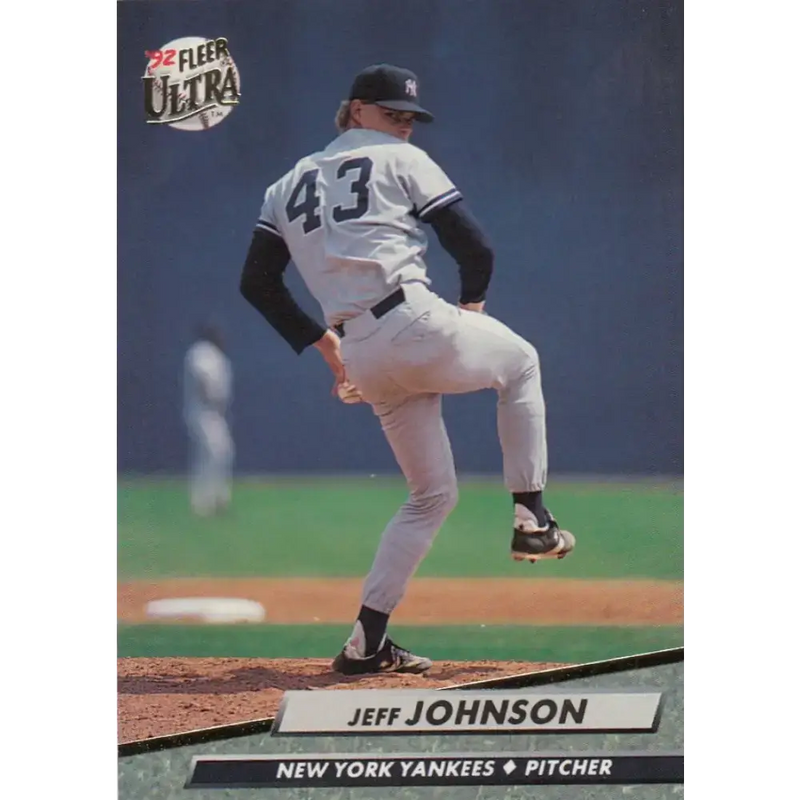 1992 Fleer Ultra #410 Jeff Johnson NM-MT New York Yankees Baseball Card - Baseball Card Single