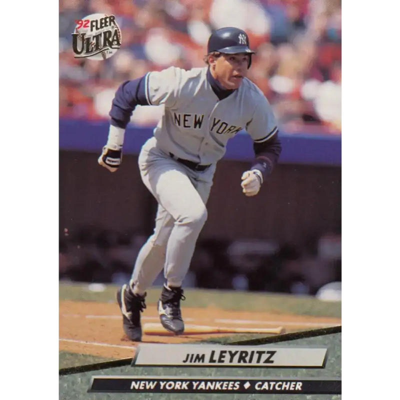 1992 Fleer Ultra #412 Jim Leyritz NM-MT New York Yankees Baseball Card - Baseball Card Single