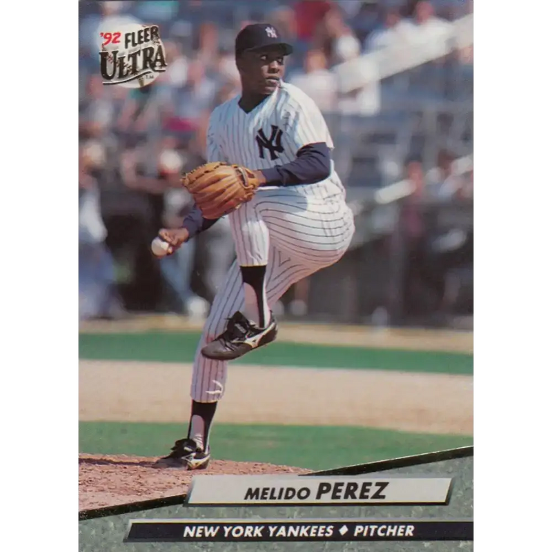 1992 Fleer Ultra #413 Melido Perez NM-MT New York Yankees Baseball Card - Baseball Card Single