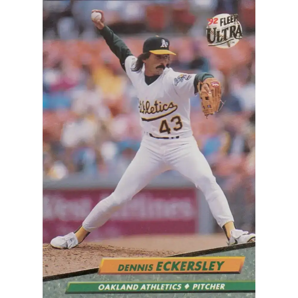 1992 Fleer Ultra #421 Dennis Eckersley NM-MT Oakland Athletics Baseball Card - Baseball Card Single