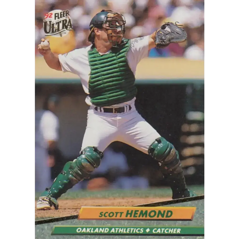 1992 Fleer Ultra #422 Scott Hemond NM-MT Oakland Athletics Baseball Card - Baseball Card Single