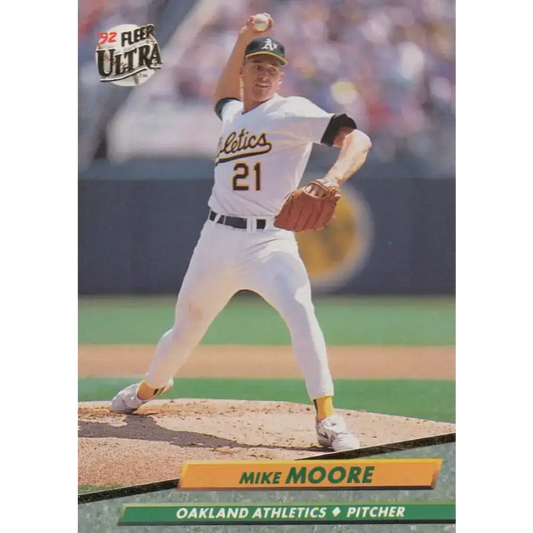 1992 Fleer Ultra #425 Mike Moore NM-MT Oakland Athletics Baseball Card - Baseball Card Single