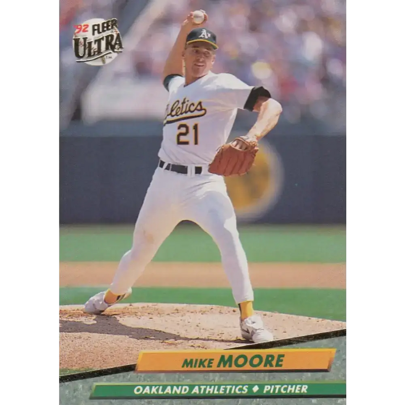 1992 Fleer Ultra #425 Mike Moore NM-MT Oakland Athletics Baseball Card - Baseball Card Single