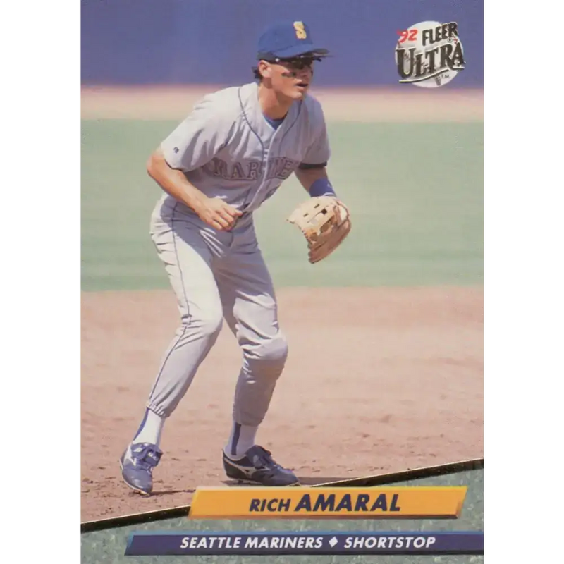 1992 Fleer Ultra #430 Rich Amaral NM-MT RC Rookie Seattle Mariners Baseball Card - Baseball Card Single