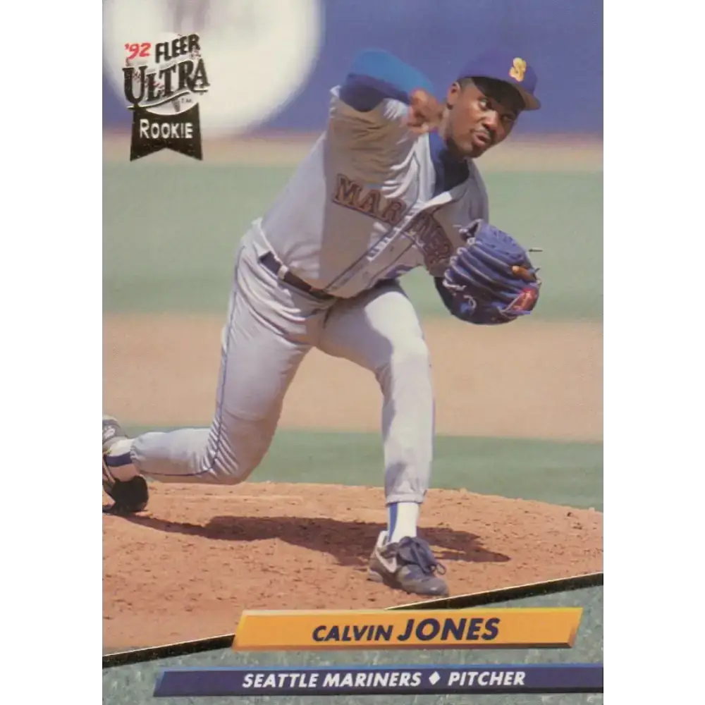 1992 Fleer Ultra #433 Calvin Jones NM-MT RC Rookie Seattle Mariners Baseball Card - Baseball Card Single