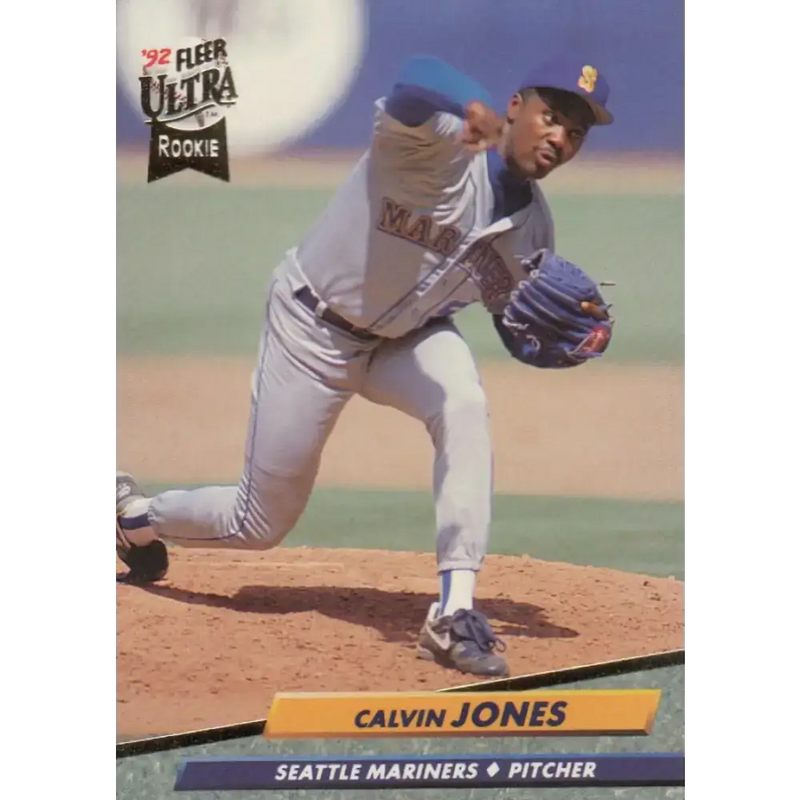 1992 Fleer Ultra #433 Calvin Jones NM-MT RC Rookie Seattle Mariners Baseball Card - Baseball Card Single