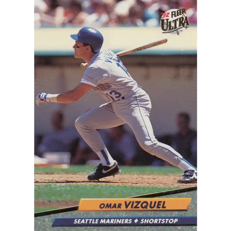 1992 Fleer Ultra #436 Omar Vizquel NM-MT Seattle Mariners Baseball Card - Baseball Card Single
