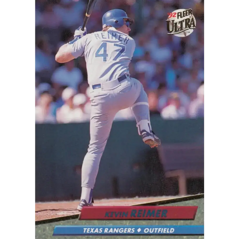1992 Fleer Ultra #444 Kevin Reimer NM-MT Texas Rangers Baseball Card - Baseball Card Single