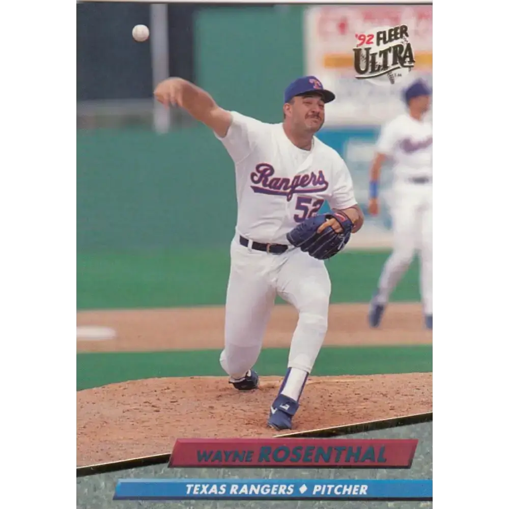 1992 Fleer Ultra #446 Wayne Rosenthal NM-MT Texas Rangers Baseball Card - Baseball Card Single