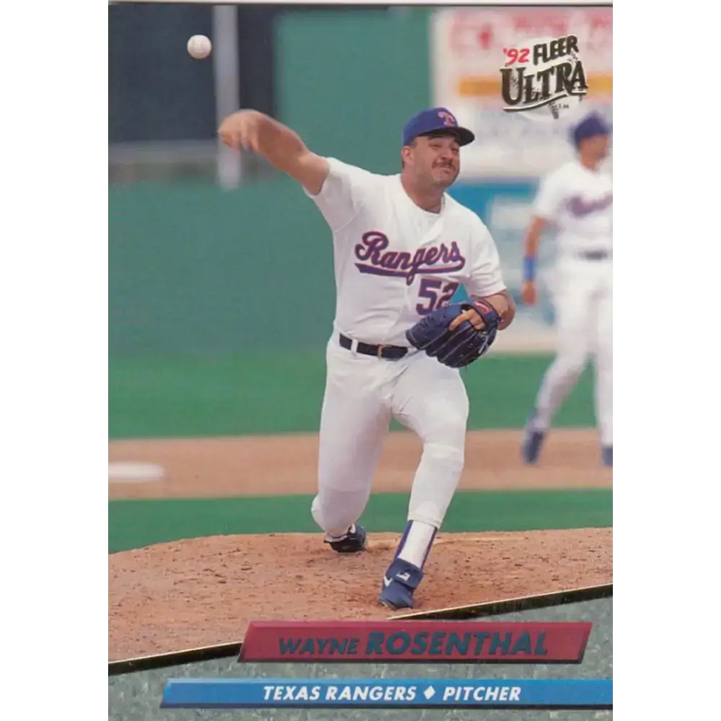 1992 Fleer Ultra #446 Wayne Rosenthal NM-MT Texas Rangers Baseball Card - Baseball Card Single