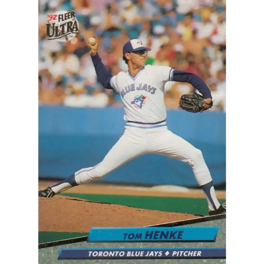 1992 Fleer Ultra #450 Tom Henke NM-MT Toronto Blue Jays Baseball Card - Baseball Card Single