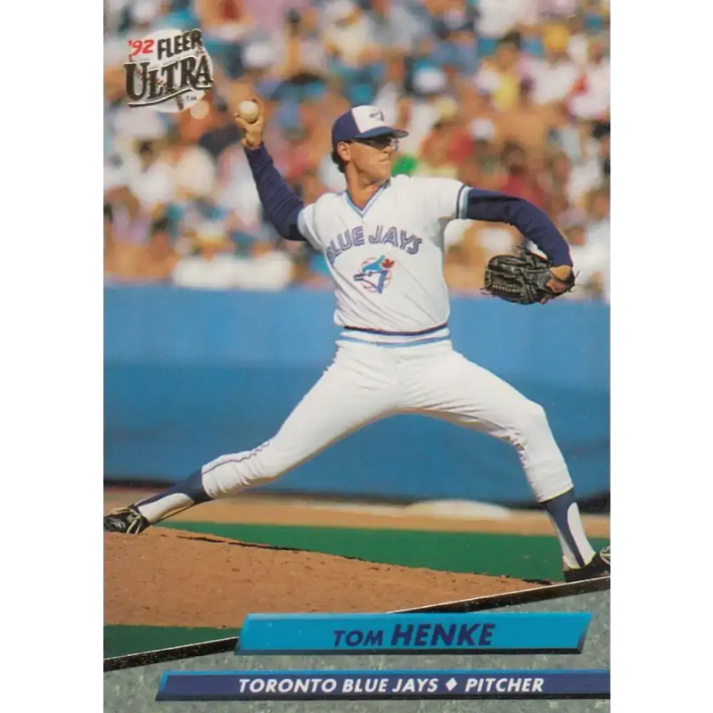 1992 Fleer Ultra #450 Tom Henke NM-MT Toronto Blue Jays Baseball Card - Baseball Card Single