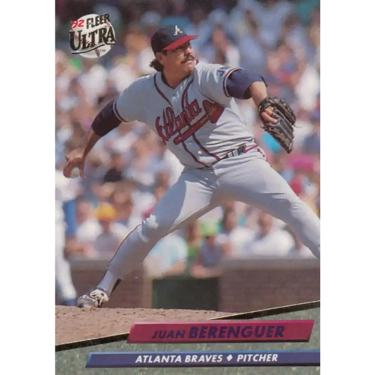 1992 Fleer Ultra #455 Juan Berenguer NM-MT Atlanta Braves Baseball Card - Baseball Card Single