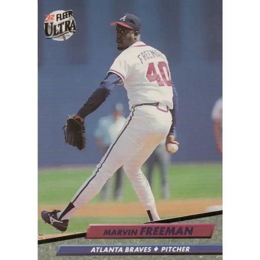 1992 Fleer Ultra #458 Marvin Freeman NM-MT Atlanta Braves Baseball Card - Baseball Card Single