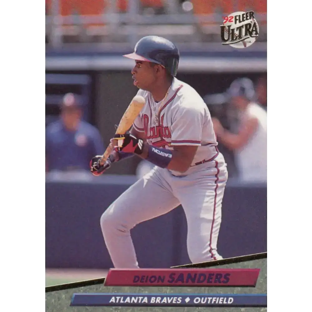 1992 Fleer Ultra #464 Deion Sanders NM-MT Atlanta Braves Baseball Card - Baseball Card Single