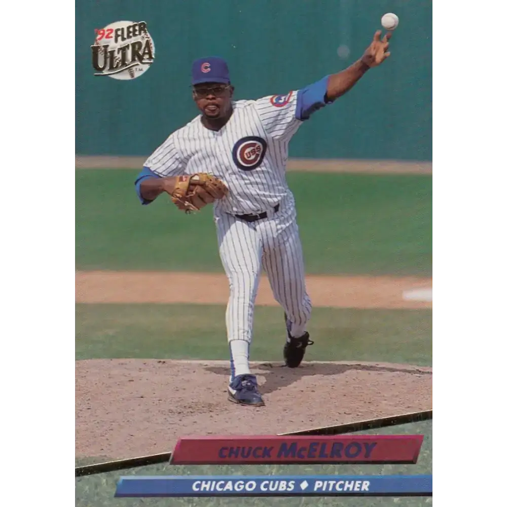 1992 Fleer Ultra #470 Chuck McElroy NM-MT Chicago Cubs Baseball Card - Baseball Card Single