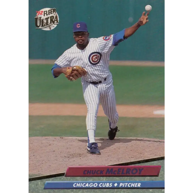 1992 Fleer Ultra #470 Chuck McElroy NM-MT Chicago Cubs Baseball Card - Baseball Card Single