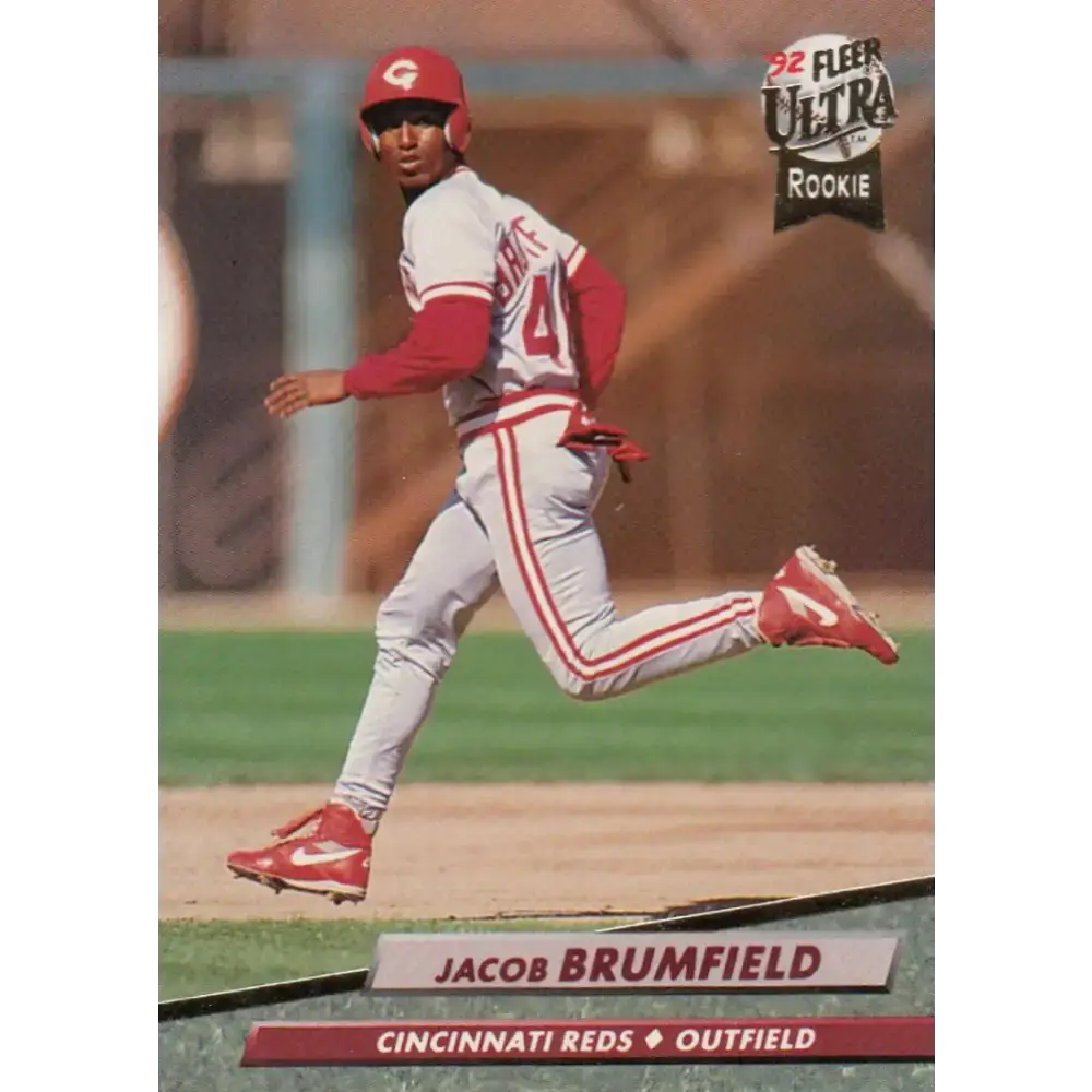 1992 Fleer Ultra #481 Jacob Brumfield NM-MT RC Rookie Cincinnati Reds Baseball Card - Baseball Card Single