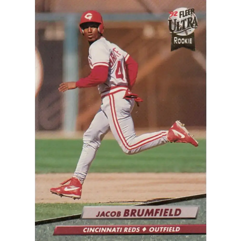 1992 Fleer Ultra #481 Jacob Brumfield NM-MT RC Rookie Cincinnati Reds Baseball Card - Baseball Card Single