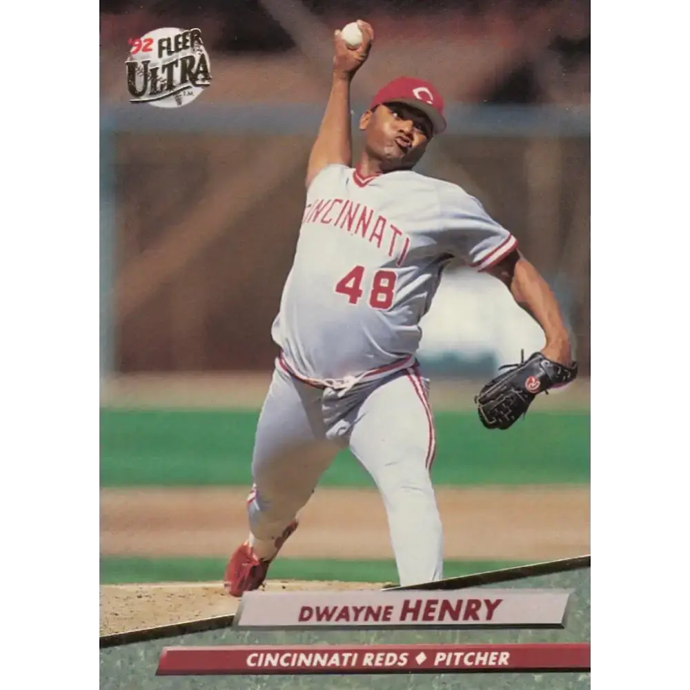 1992 Fleer Ultra #483 Dwayne Henry NM-MT Cincinnati Reds Baseball Card - Baseball Card Single